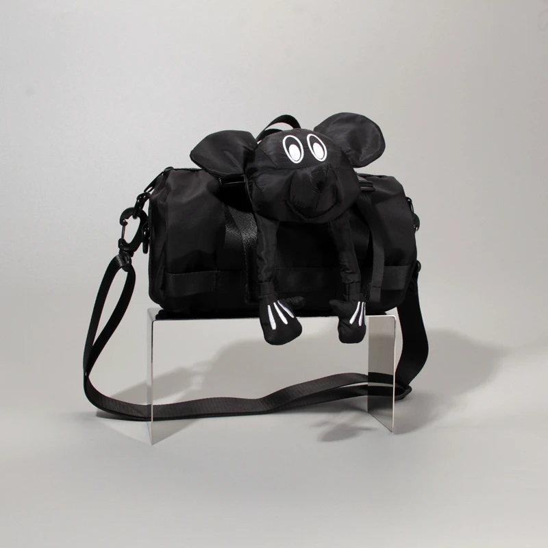 个性流苏甜美风动漫斜挎包单肩米奇ins时尚多功能椭圆形圆形