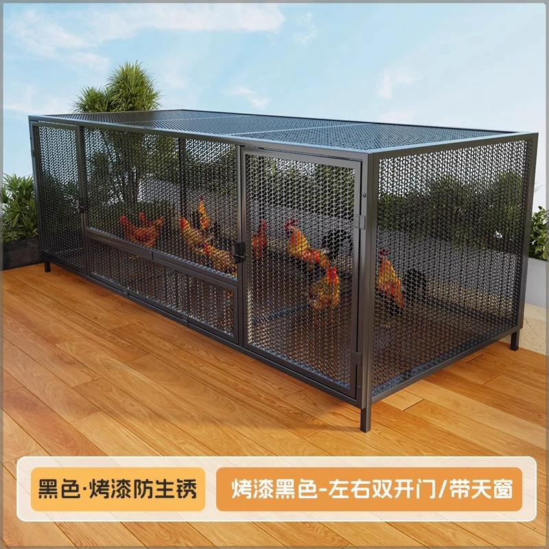 农村家用室内外超大型防黄鼠狼养殖鸡鸭家禽用密网防水鸡笼子