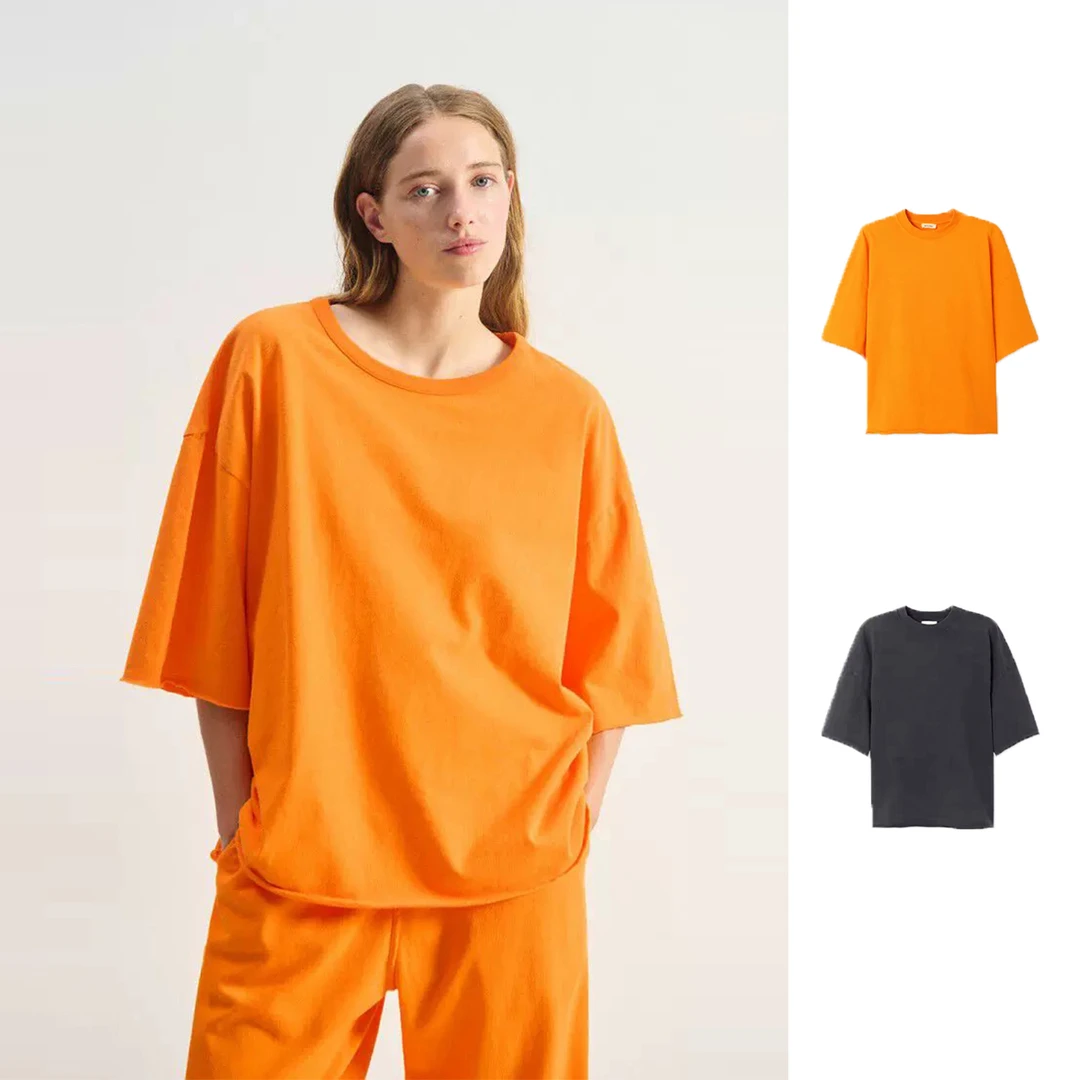 AMERICAN VINTAGE设计师复古做旧短T恤休闲女DSC买手店 DY5A35025