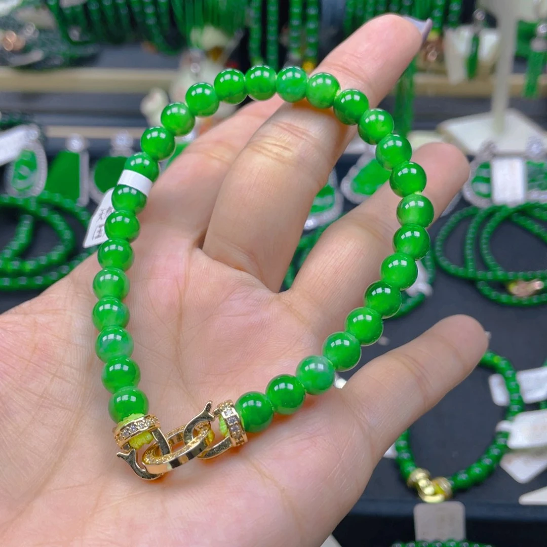 未镶嵌手链翡翠正阳绿7