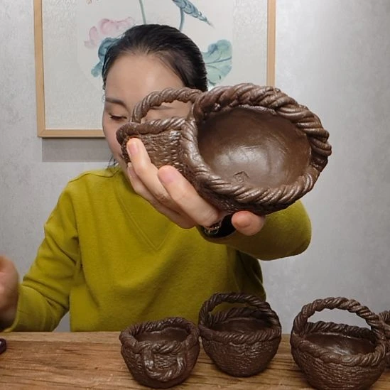 粗砂不规则民俗系列作品筐筐