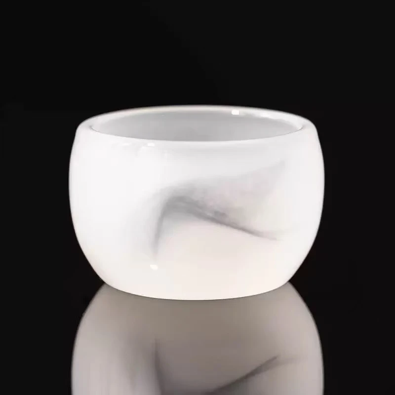 E592-黑色水墨琉璃杯