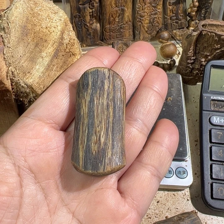 沉香吊坠老白棋沉香吊坠5.9克