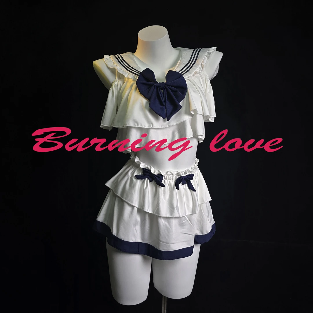 灼爱【白凤】女士清纯睡衣吊带纯欲性感日常JK制服睡裙两件套装