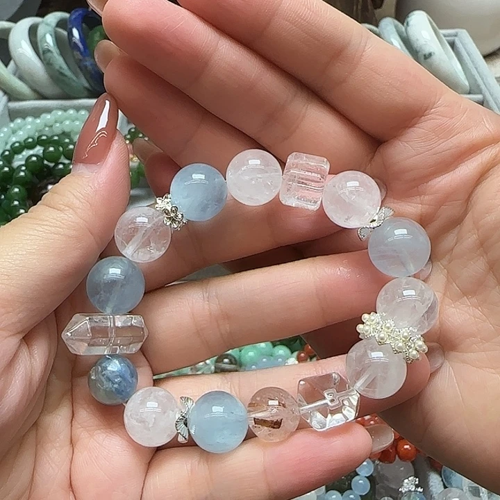 未镶嵌水晶手串天然