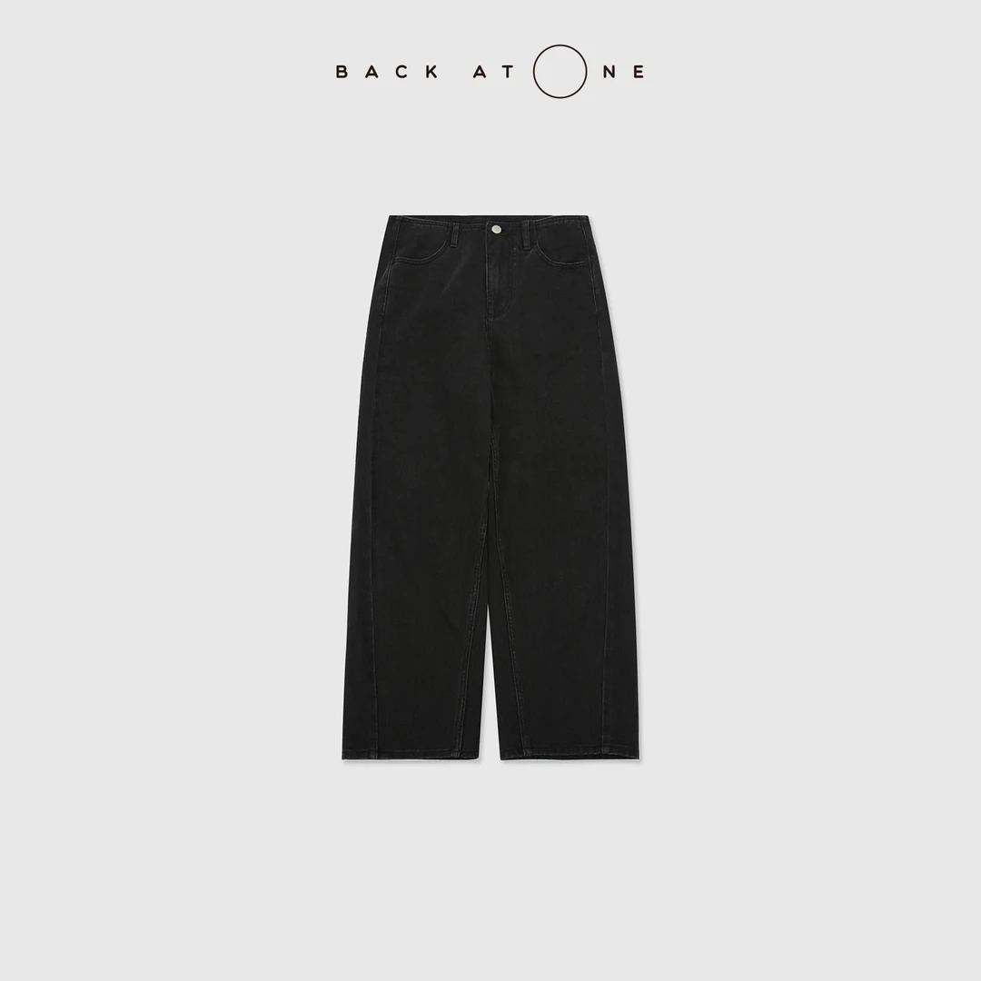 BACKATONE “自由步伐”时尚休闲百搭连腰显瘦牛仔裤 BFS-2DI049C-K