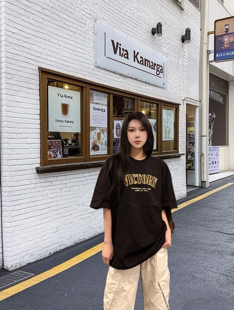 【大不同2】美式简约短袖T恤宽松圆领夏季ins杰