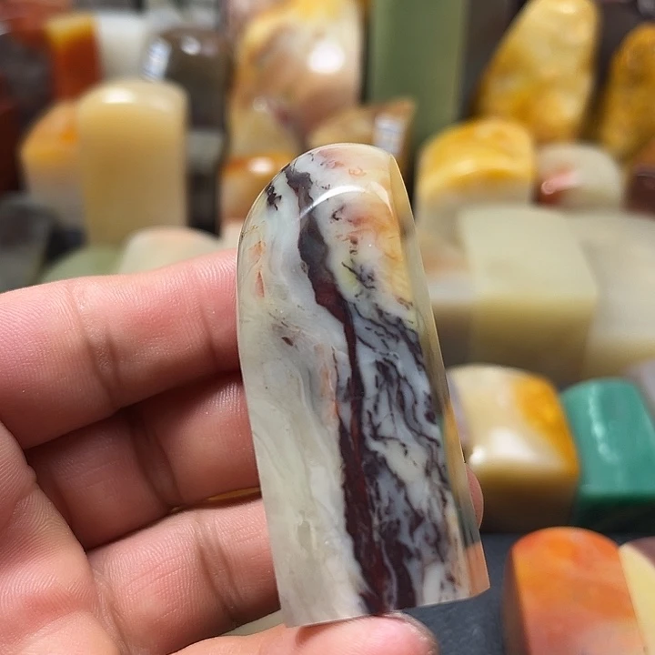 印石昌化石昌化朱砂印章