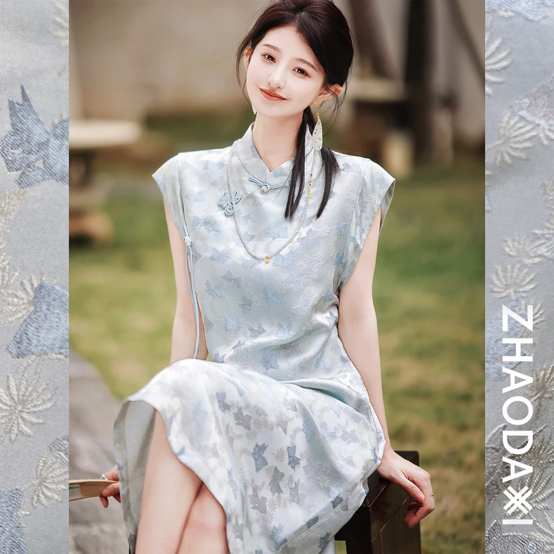 【赵大喜】现货！髙端线“年年有鱼”非遗宋锦真丝提花/优雅清冷.