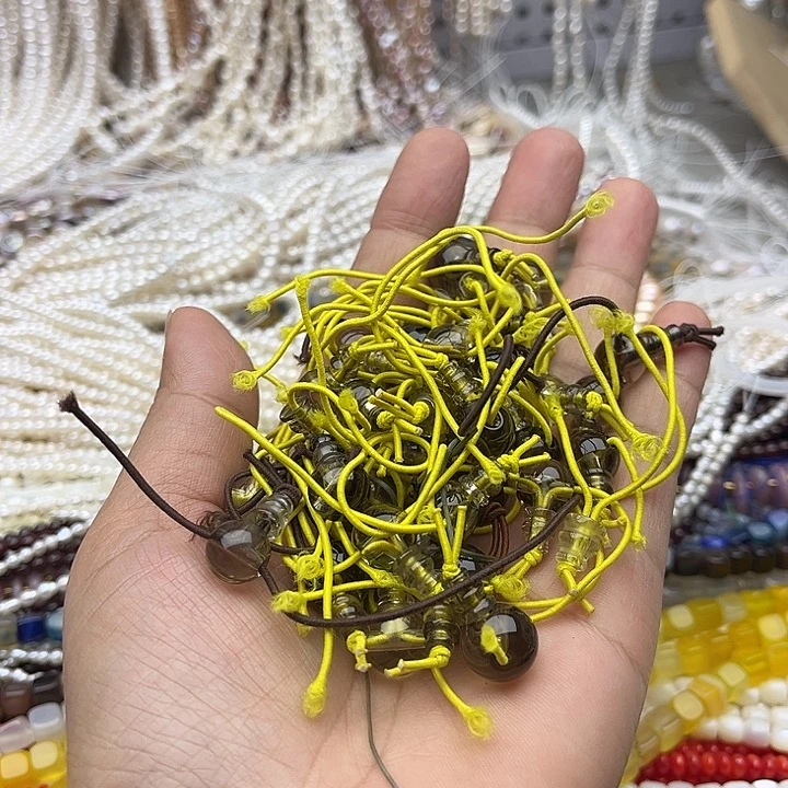 玛瑙/玉髓未镶嵌珠宝半成品5套10-12mn左右水晶三通随机发