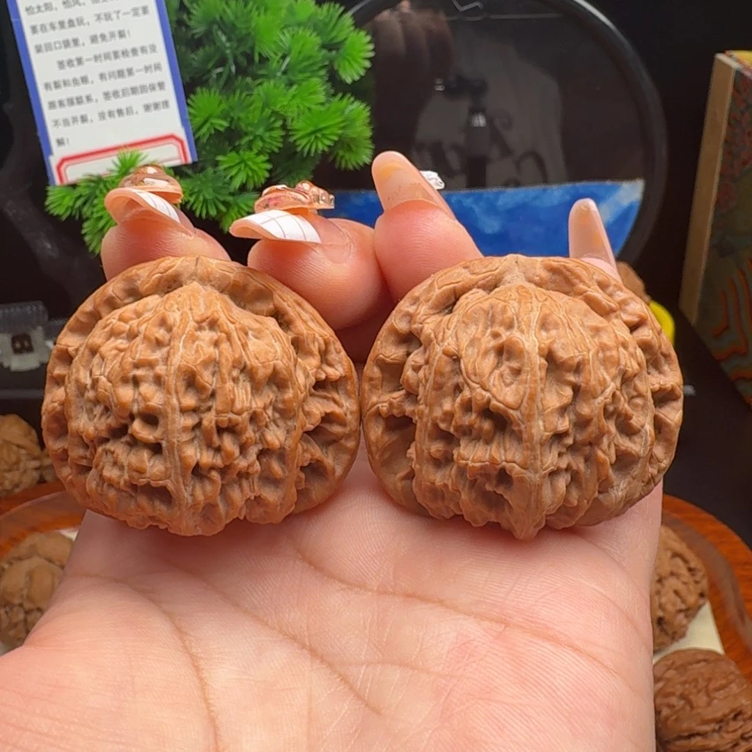 把件文玩核桃全品白茬无药新果42白狮子