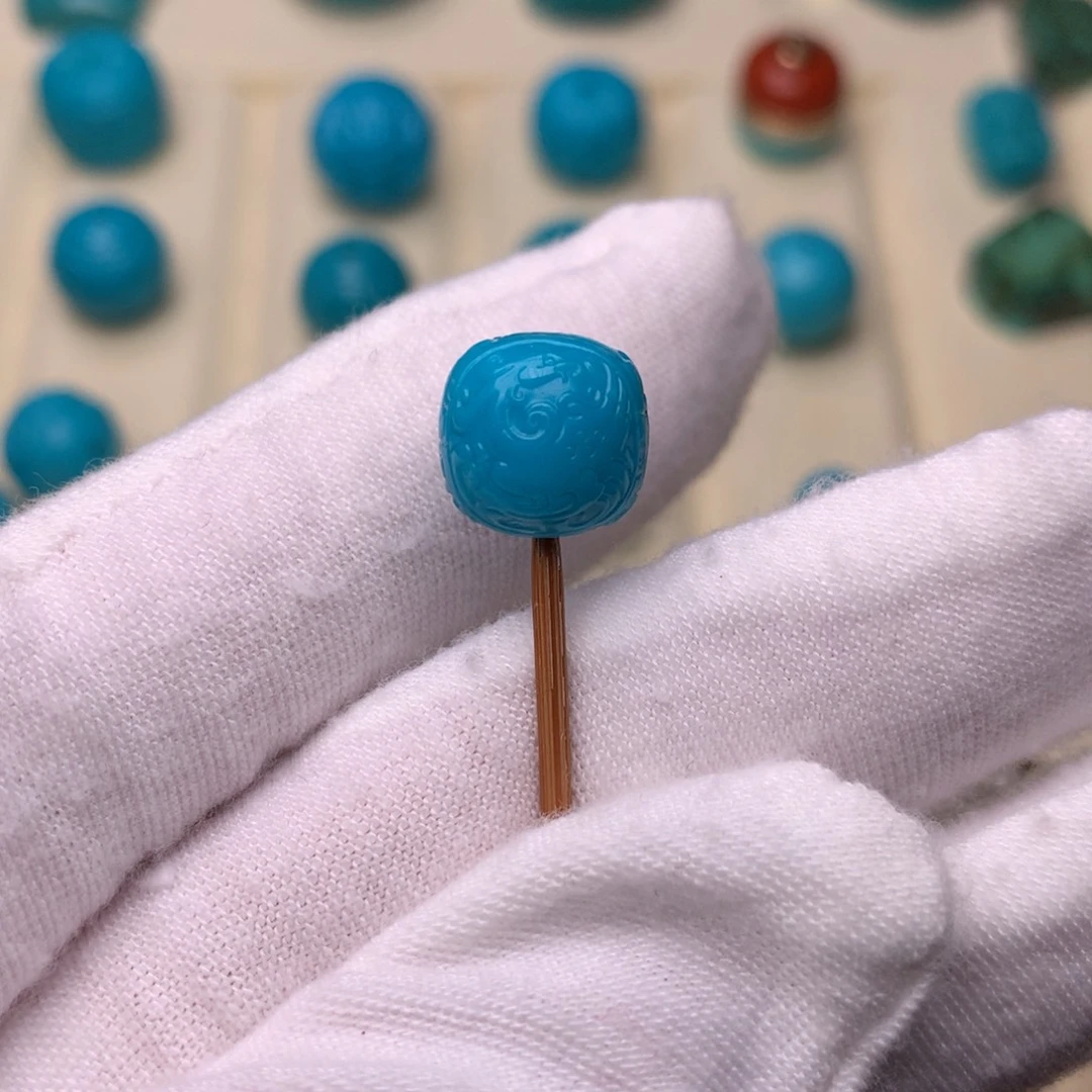 绿松石未镶嵌绿松石龙凤10.6