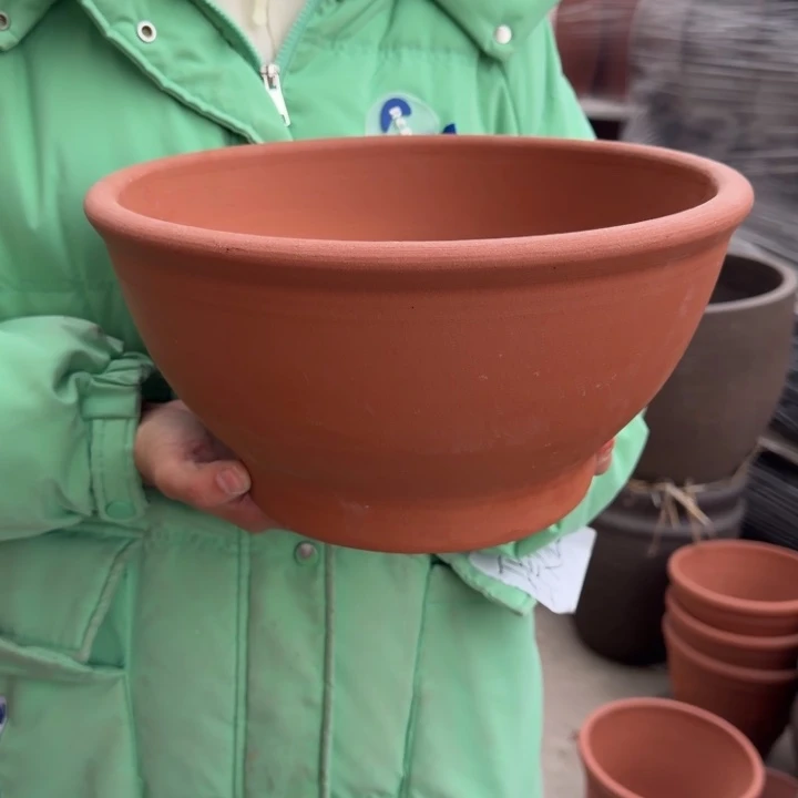 花盆紫砂口30高16宜兴紫砂粗糙正常