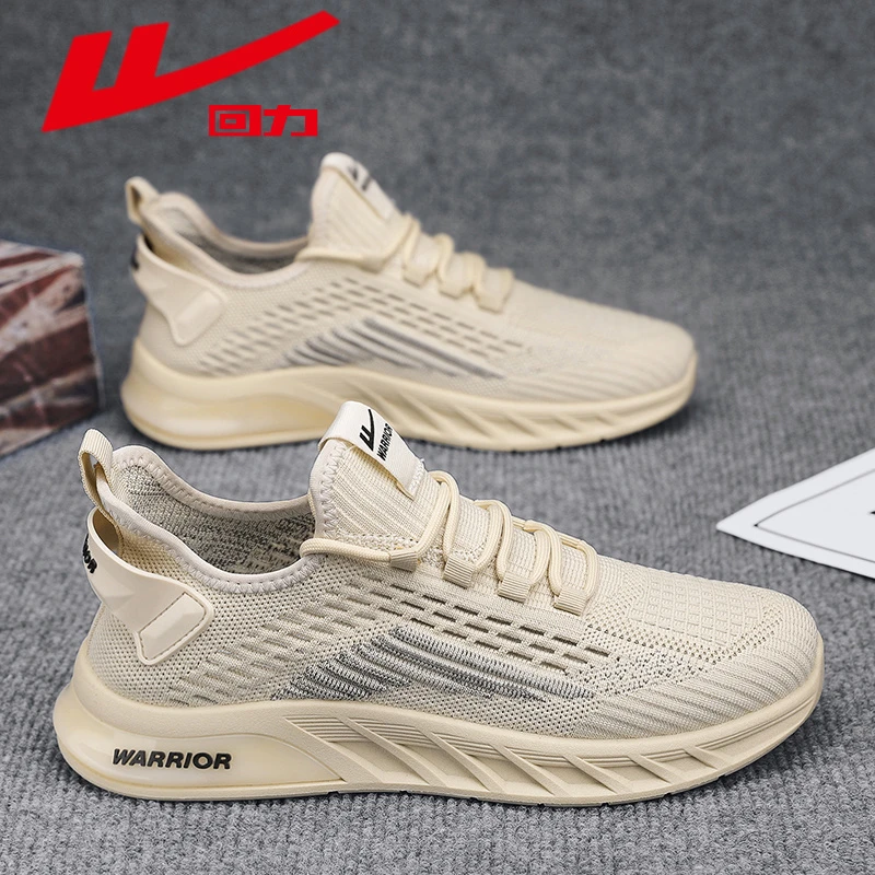 回力男鞋夏季透气软底轻便飞织网面运动鞋男士百搭跑步鞋休闲潮鞋