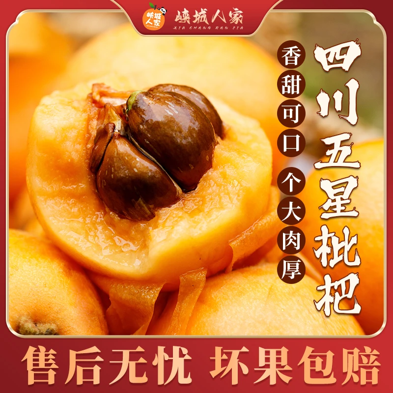 【峡城人家】四川汉源五星枇杷2/3斤香甜多汁新鲜水果