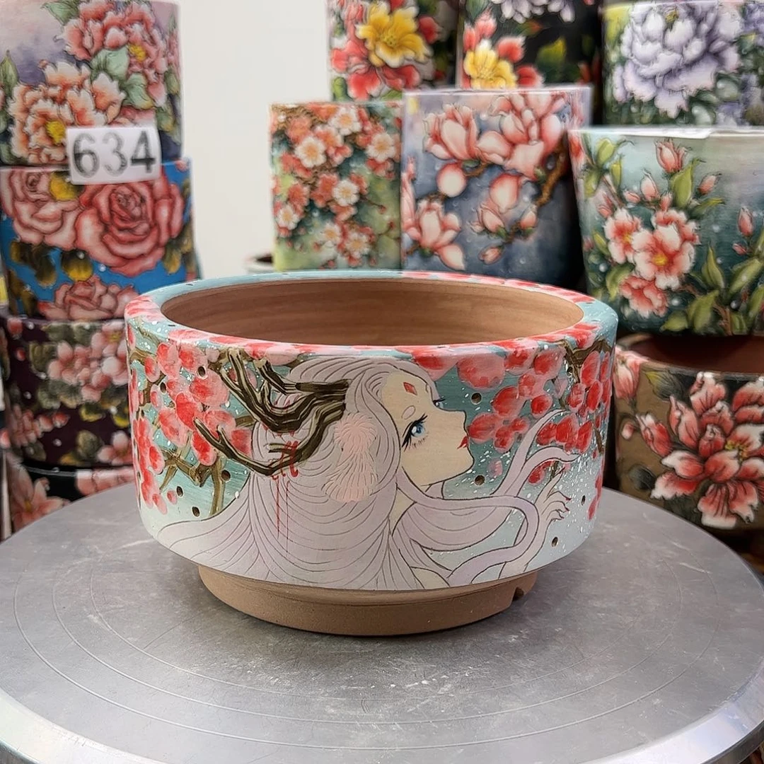 景德镇陶瓷花盆景德镇陶瓷花盆