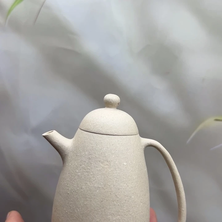 紫砂茶壶白玉段龙胆200c c
