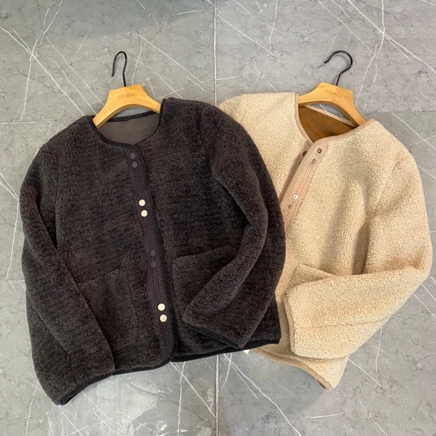 【墨涵精选】拼接韩版显瘦百搭气质休闲短外套27151