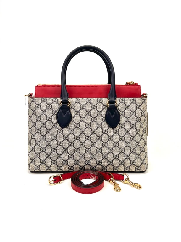 99新 GUCCI/古驰 维舒/98新/古驰老花笑脸托特/37641589