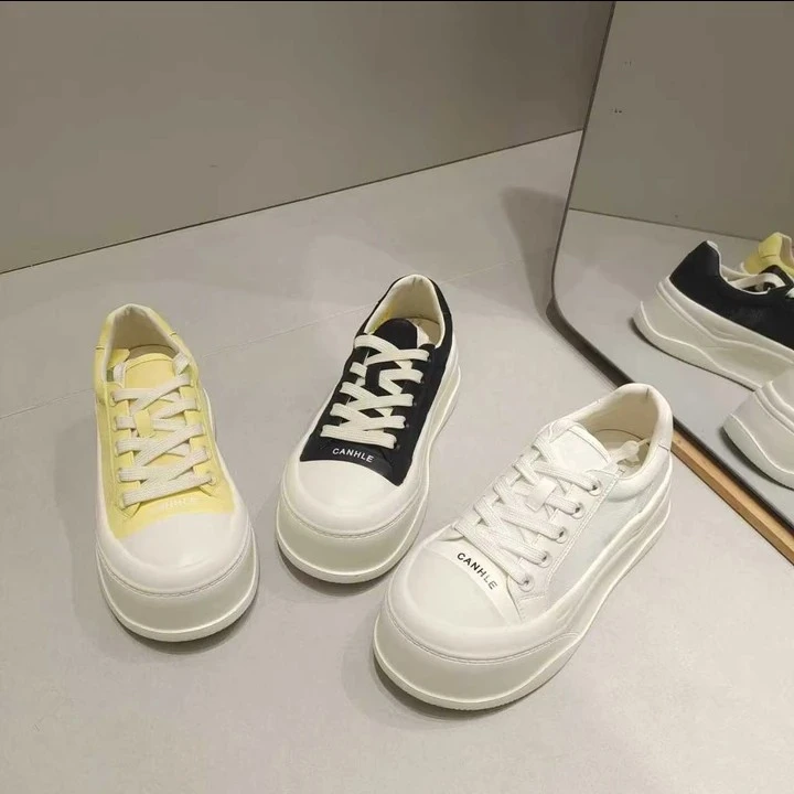 【鞋爱】5213-2厚底网面休闲百搭板鞋