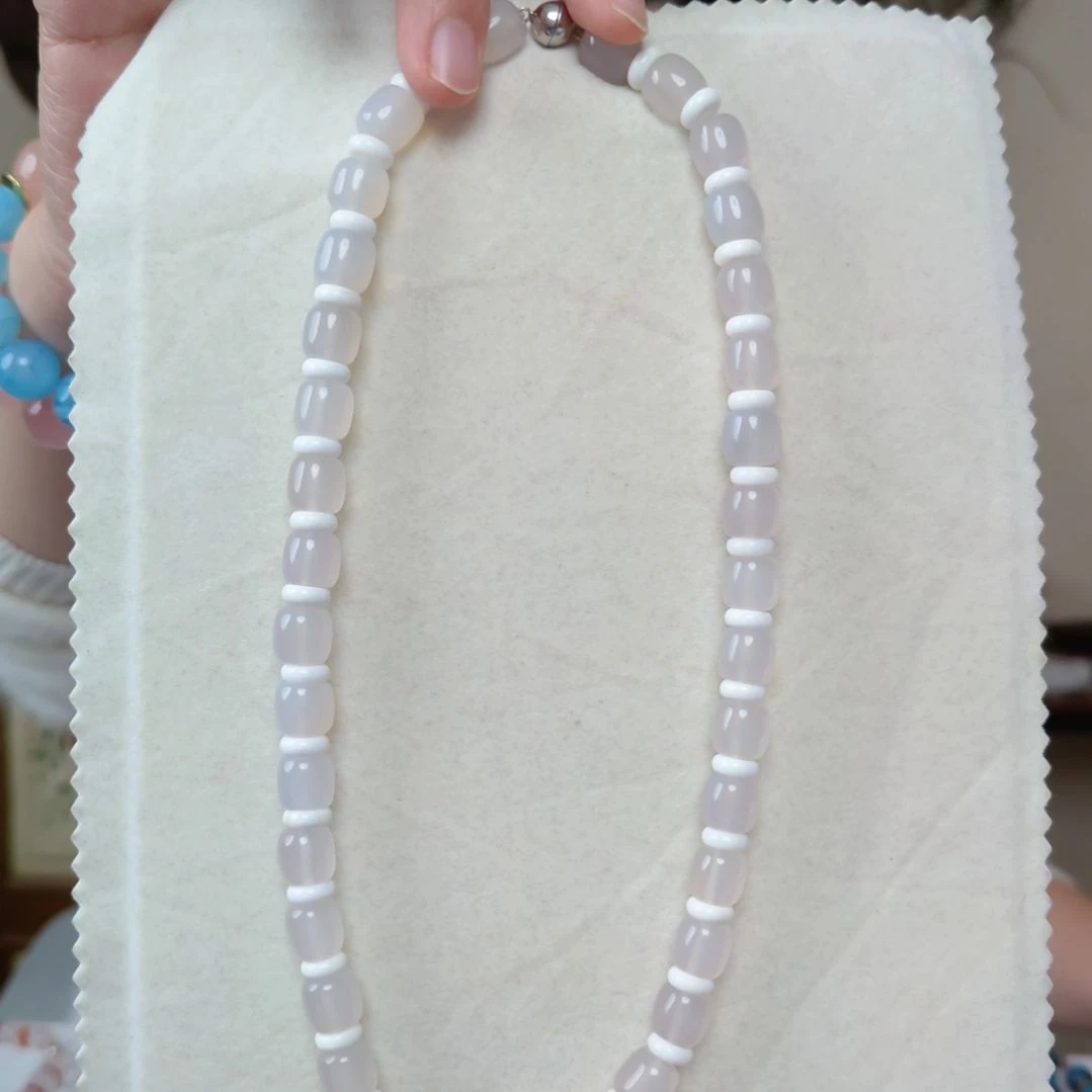 银S925镶嵌颈饰玛瑙/玉髓设计款