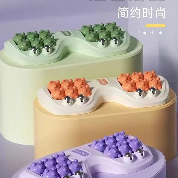 新版升级足底滚轮式按摩仪家用足疗深度放松脚底按摩器
