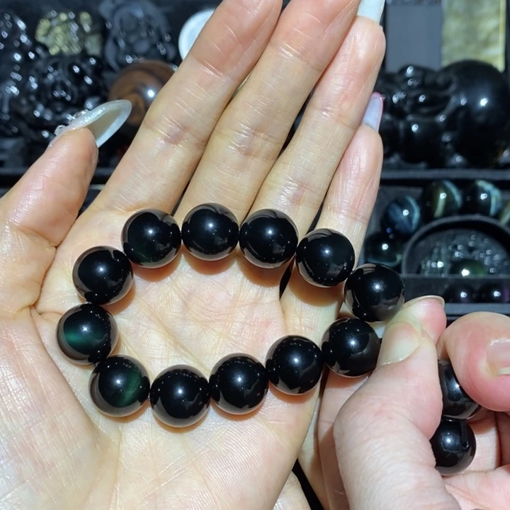 黑曜岩手链未镶嵌
