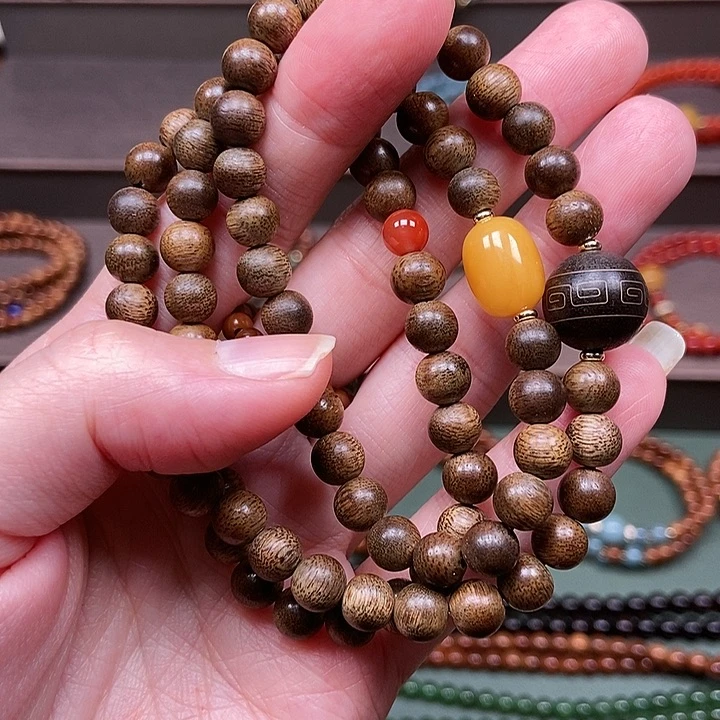 未镶嵌沉香手串0.6