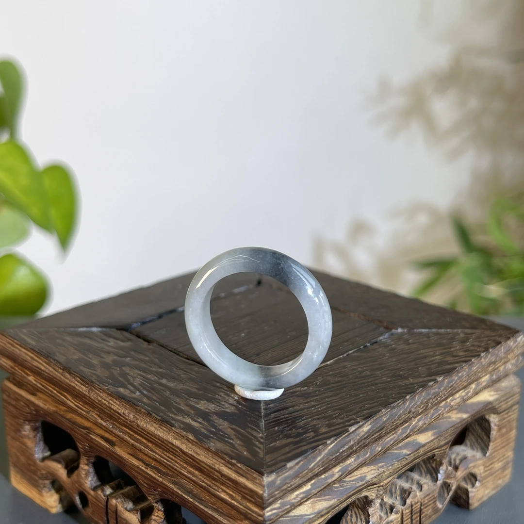 JXA17-01 天然缅甸A货翡翠 翡翠戒圈20#