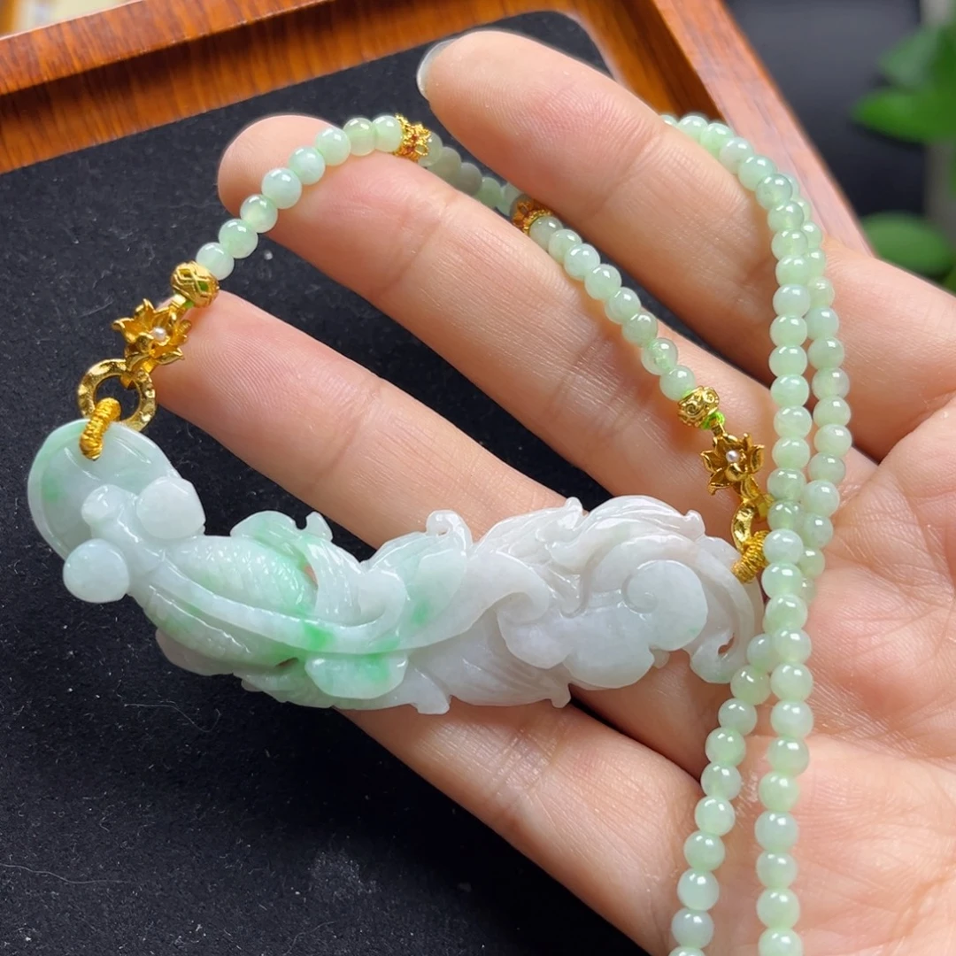 颈饰未镶嵌翡翠锦鲤