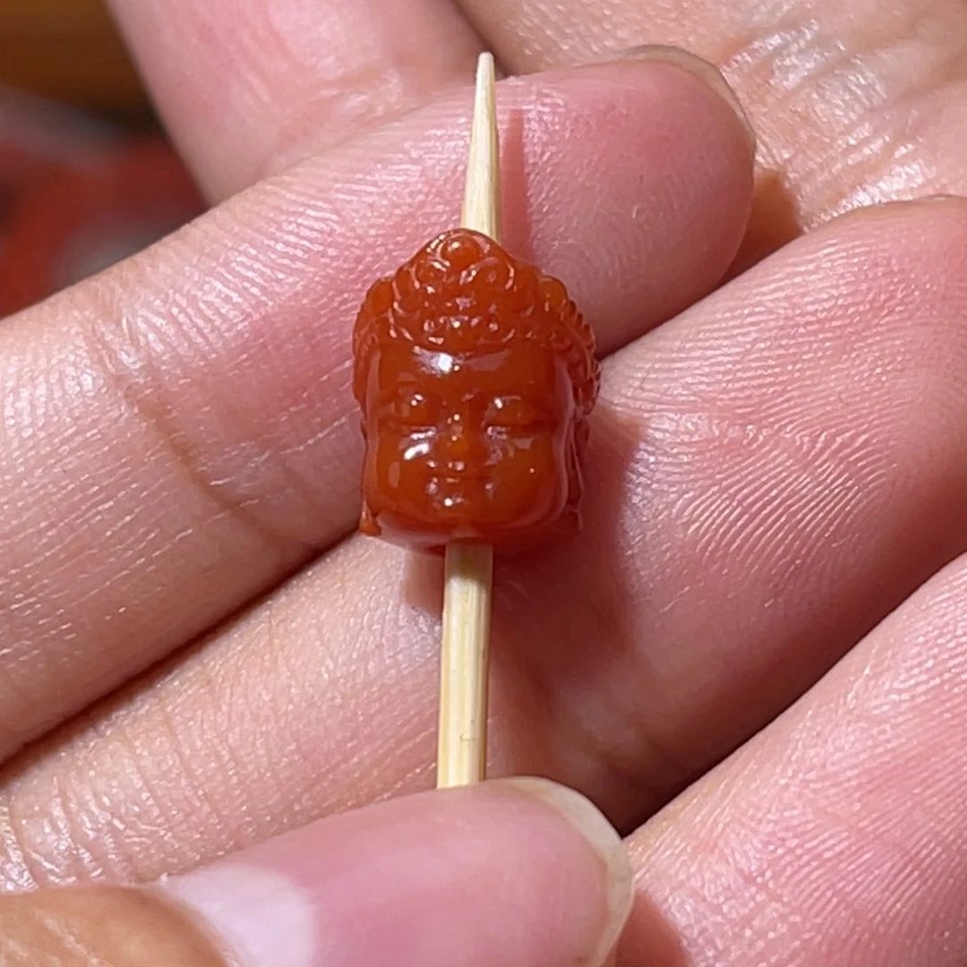 南红玛瑙宝宝观音8.5x10.3mm未镶嵌全品