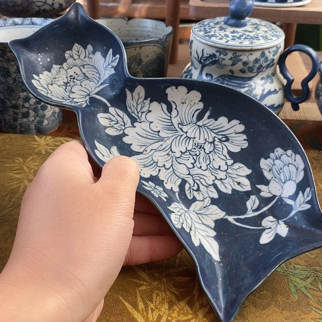 陶手工手绘青花高温陶瓷