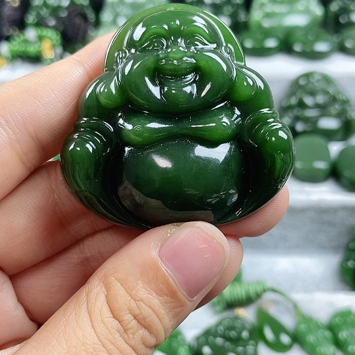 和田玉（碧玉）未镶嵌吊坠(不含链)