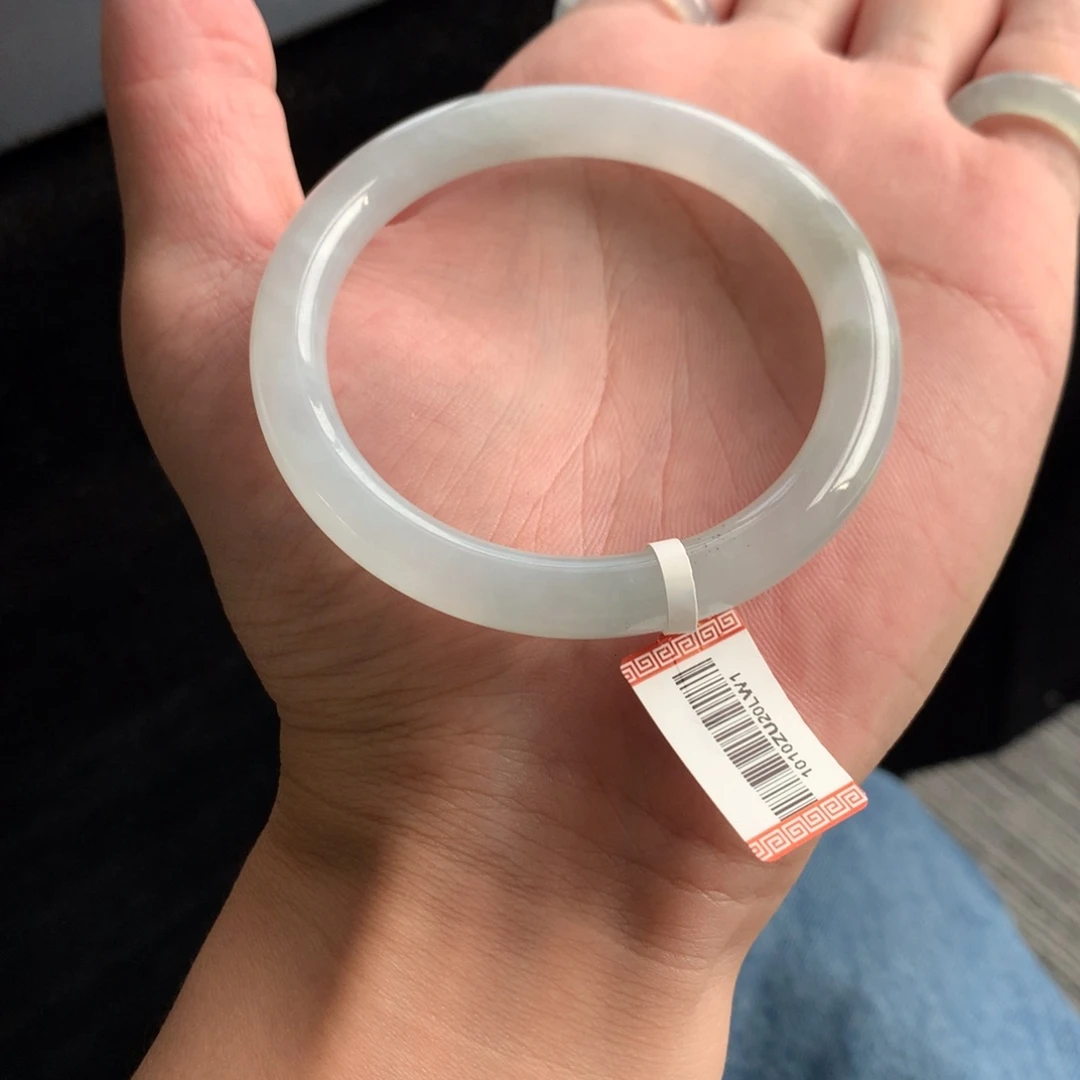 翡翠未镶嵌手镯26号55