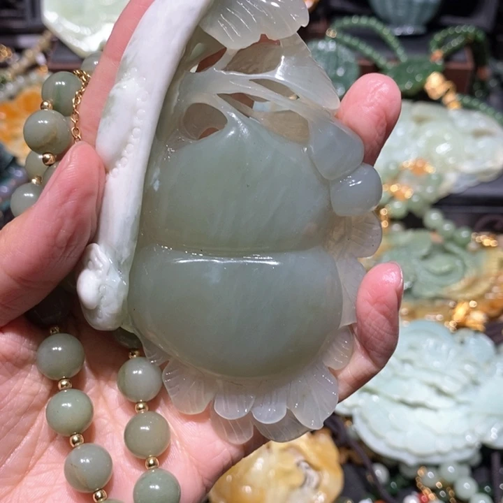 岫玉毛衣链未镶嵌