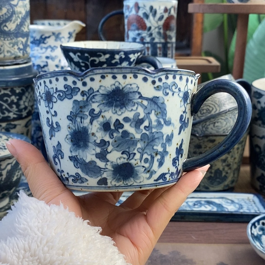 陶手工手绘青花高温陶瓷