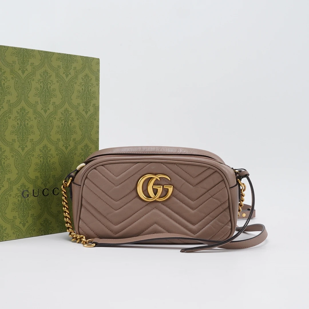 95新 GUCCI/古驰 【白菜】马蒙相机包中号/BG22011324