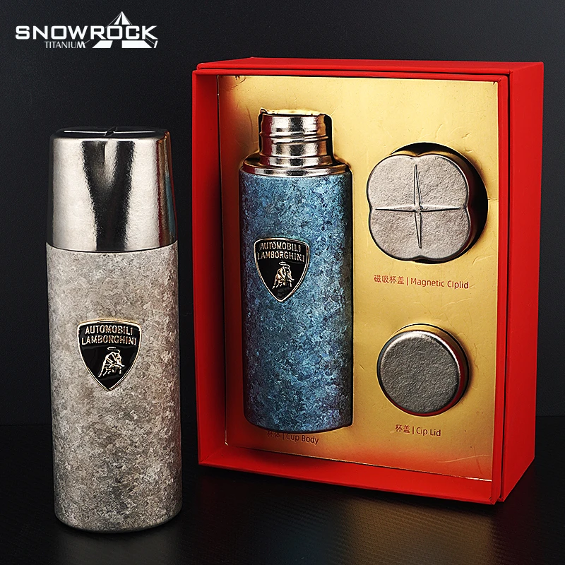 兰博基尼纯钛冰花保温杯