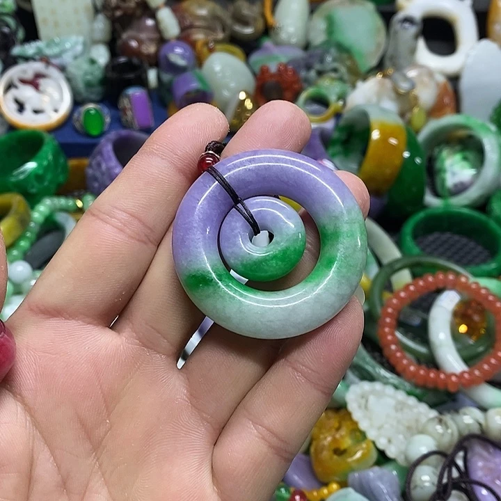 颈饰未镶嵌翡翠缅甸翡翠首饰配饰