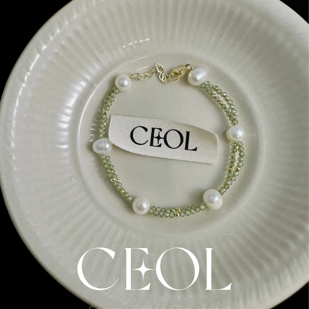 铜合金手链 CEOL 法·【香草抹茶】春夏 法式气质ins手链 K038021
