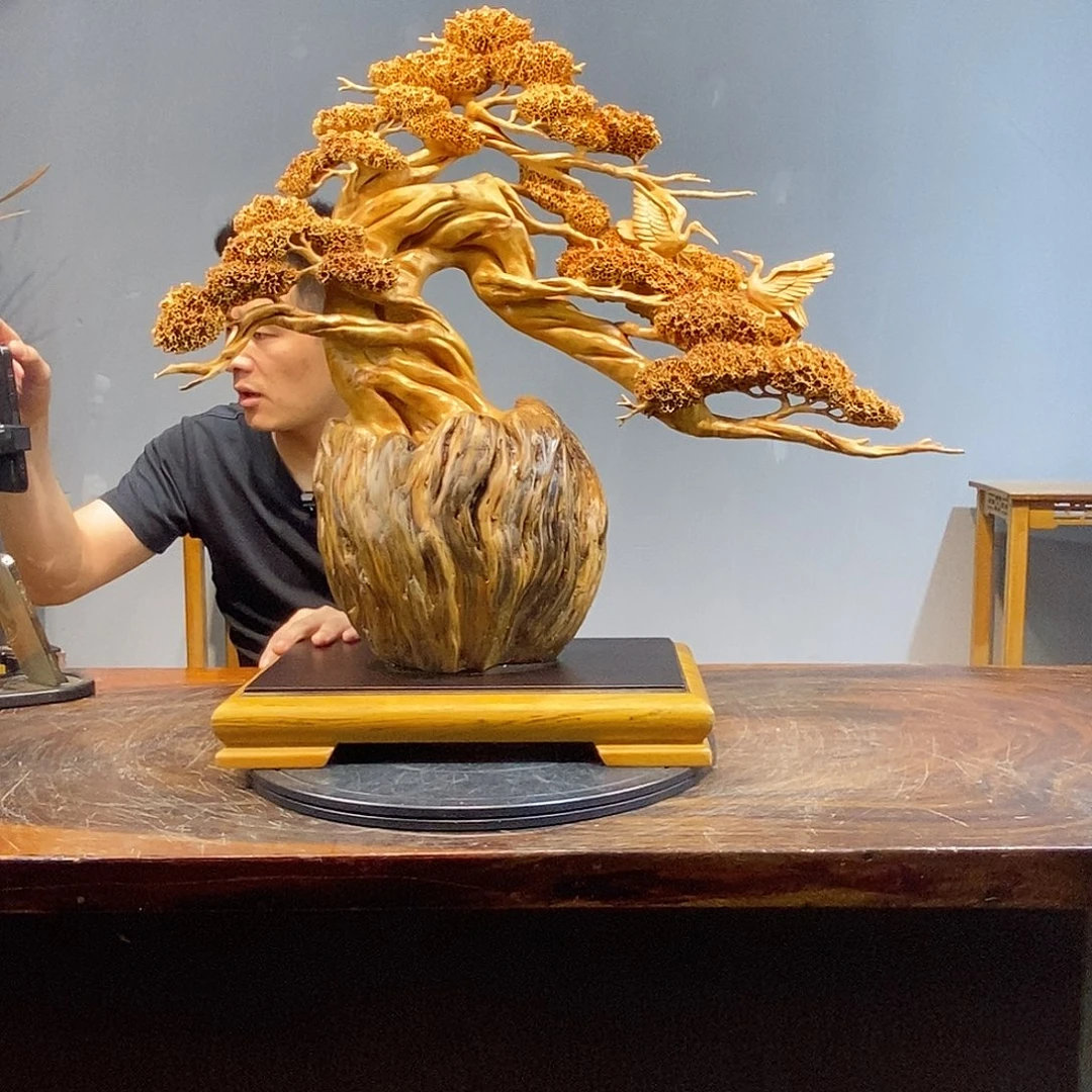 金***瑞柏木木雕作品鉴赏