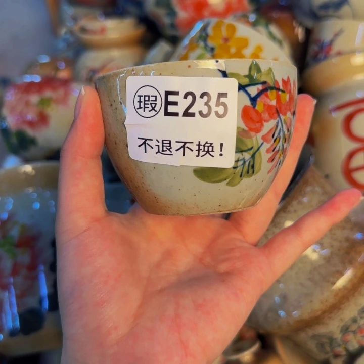 瓷片手工手绘陶瓷细微不一样