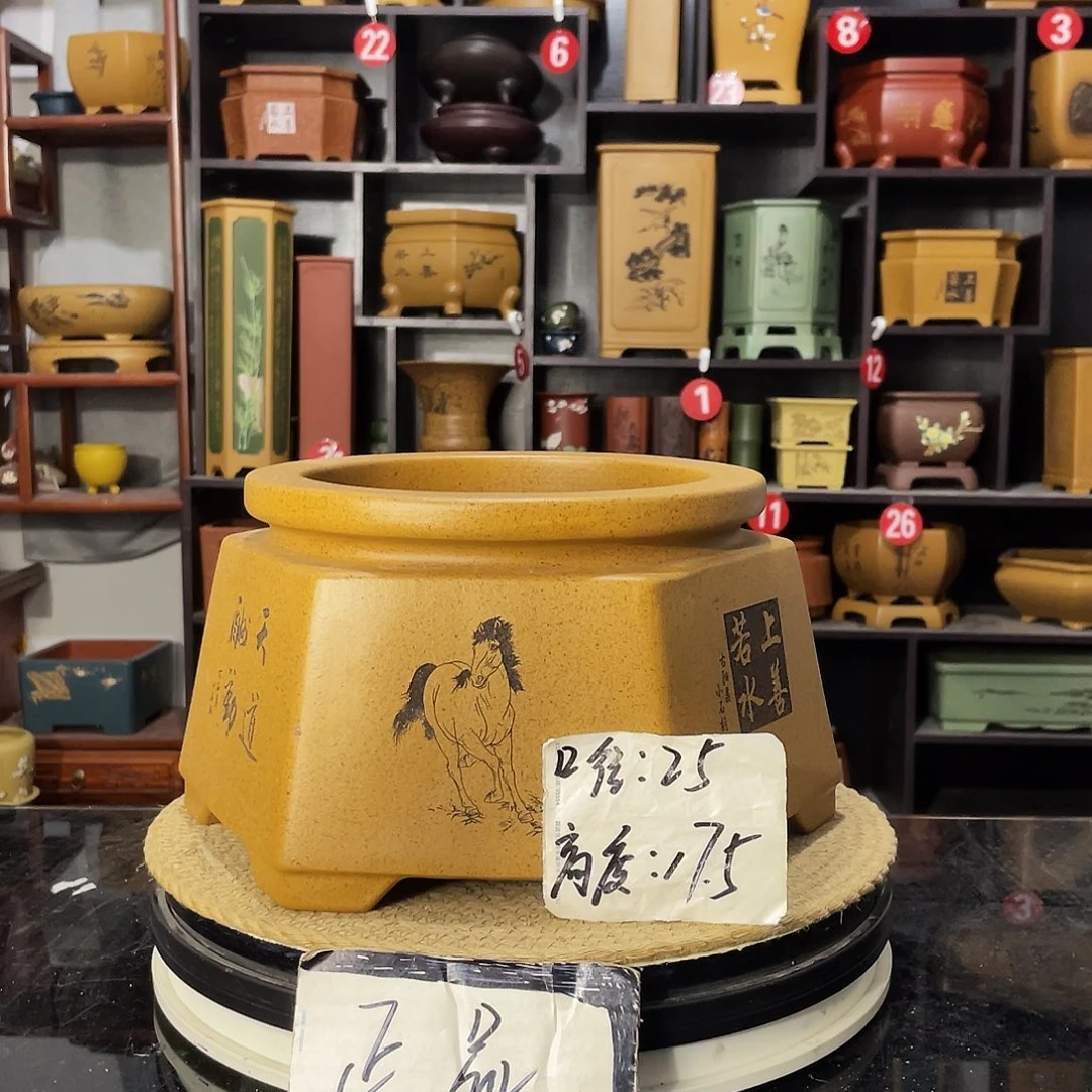D-盆尚好紫砂花盆