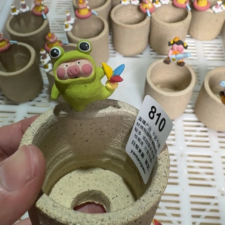 炏陶器物多肉花盆810