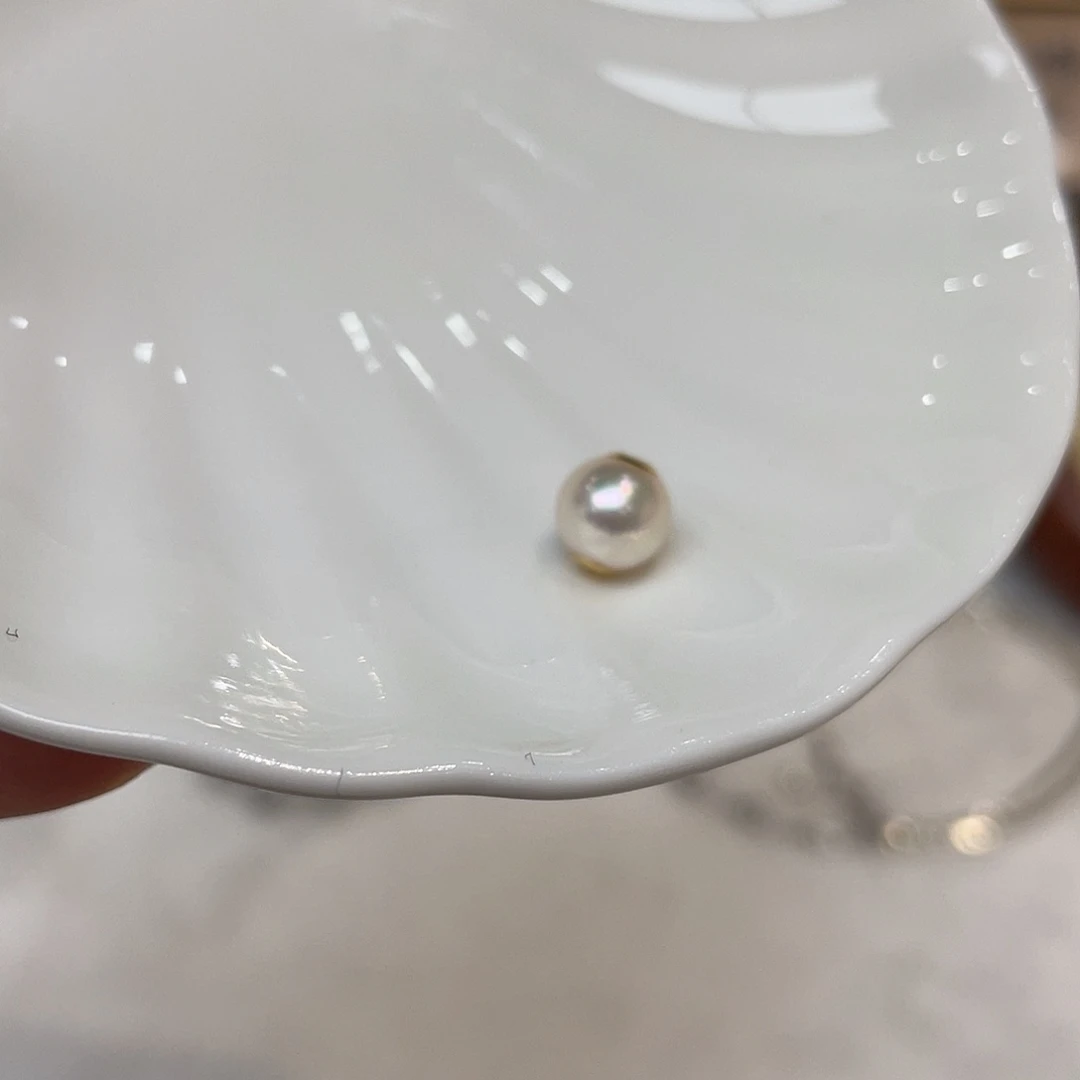 吊坠(不含链)18K金镶嵌海水珍珠
