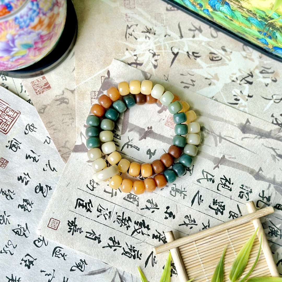 多宝敦煌菩提渐变款菩提多圈手串无礼盒 108