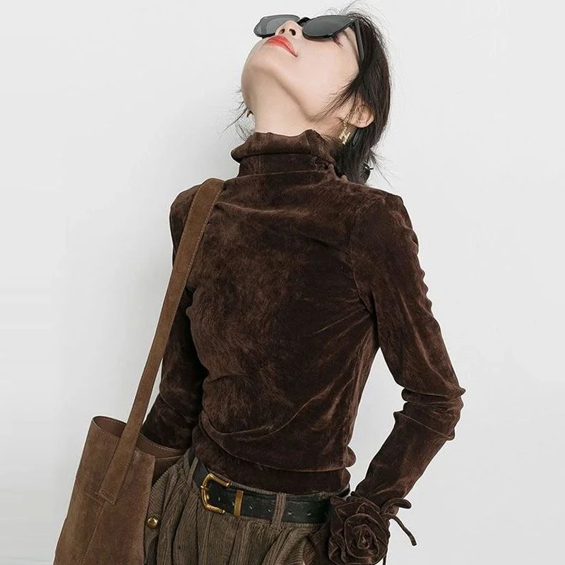 秋冬穿搭一整套大码女装独特阔腿裤酷飒风韩版套装女长袖洋气上衣