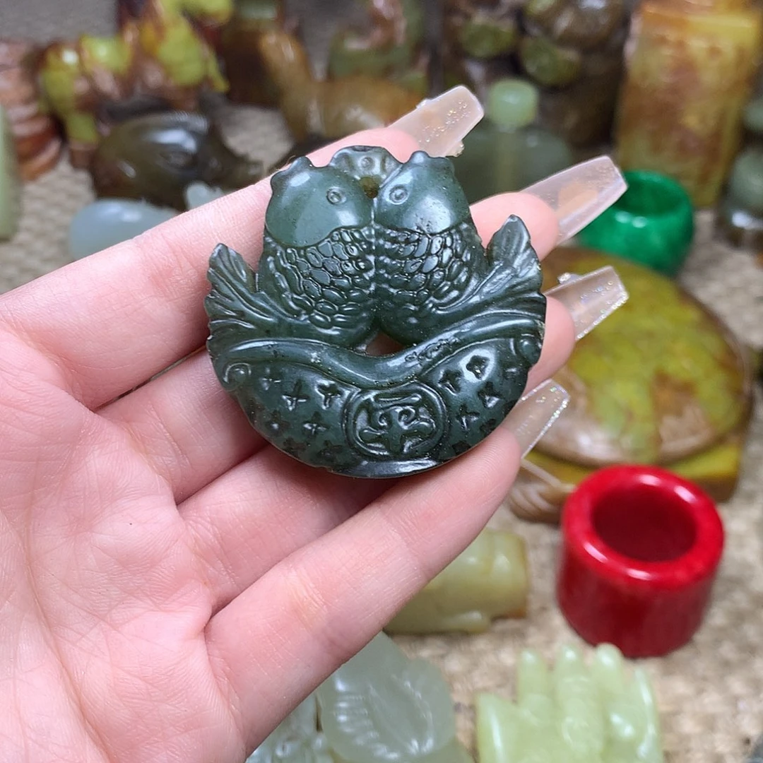 白玉菩提吊坠挂件