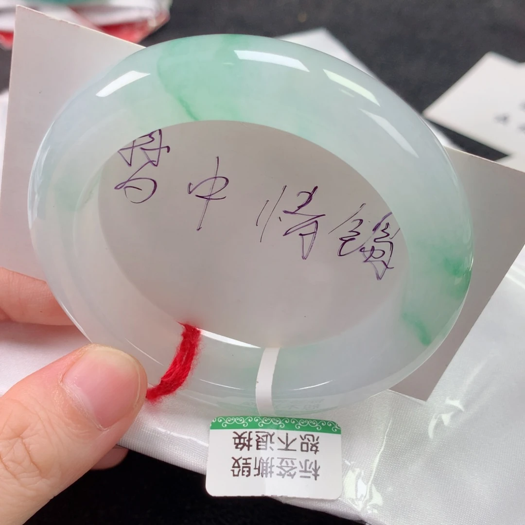 未镶嵌手镯翡翠缅甸天然翡翠手镯55