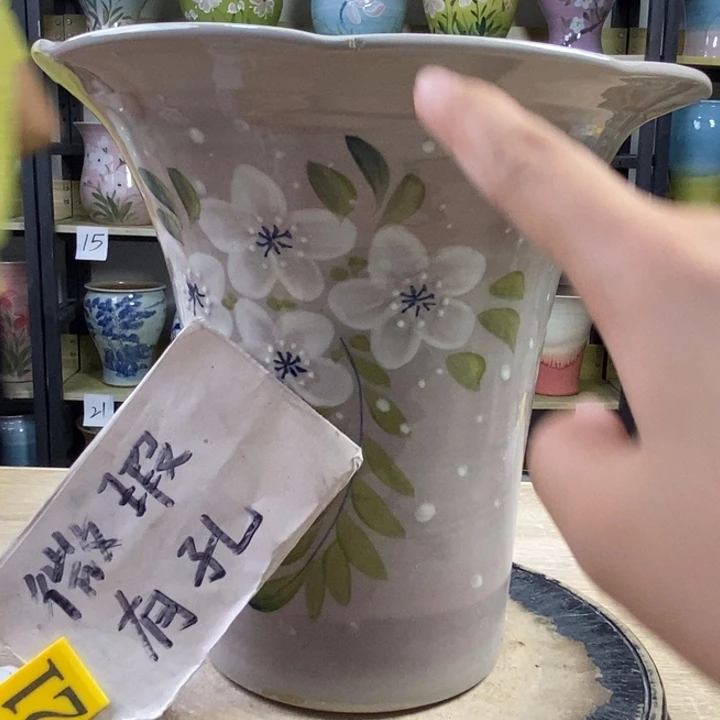 景德镇高温陶瓷花盆